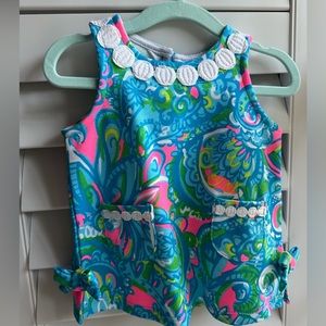 Lilly Pulitzer Baby Lilly Knit Shift/Seabreeze Blue/Size 3-6 months